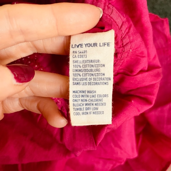 GUC AE Hot Pink and White Polka Dot Dress - Picture 7 of 7